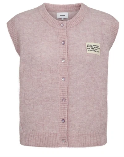 Nümph - NURiette Check Vest - Pink Lady